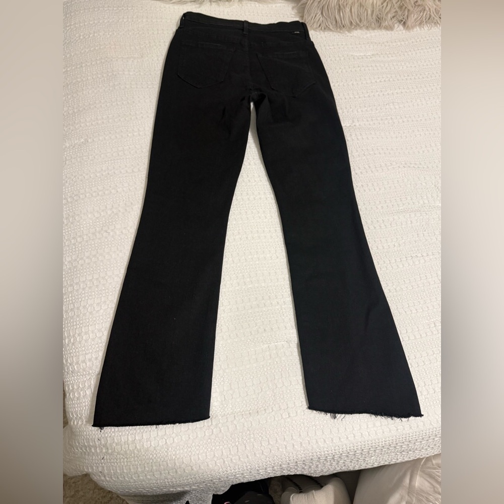MOTHER Black The Insider Crop Jeans
